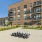Building with chessboard outside